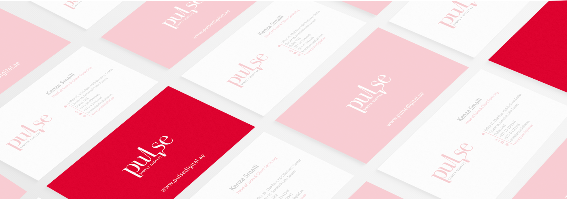 Pulse Digital business cards system
