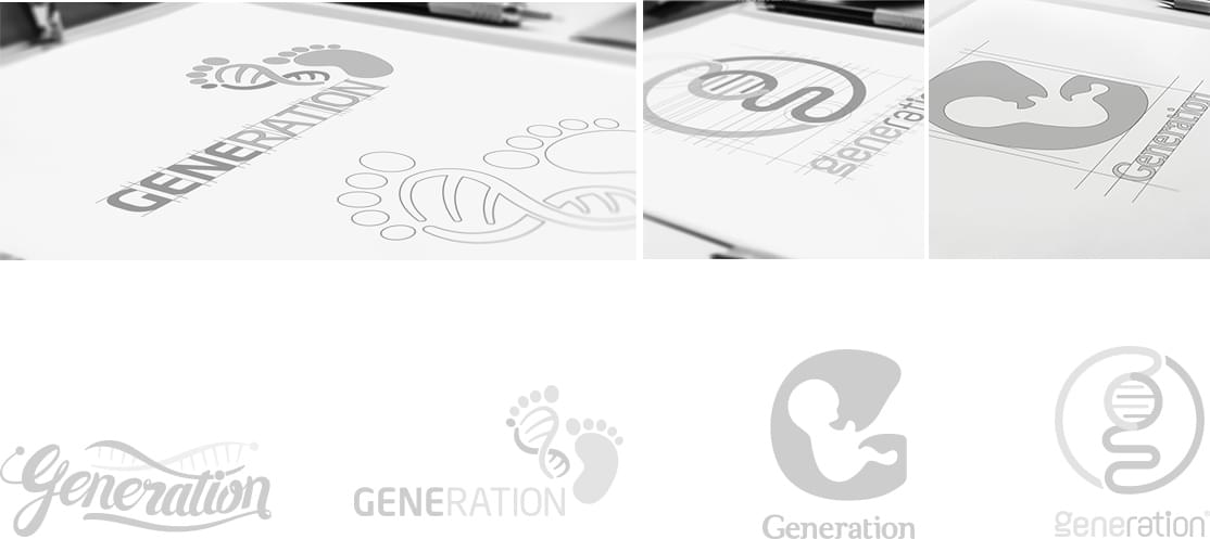 Generations Labs logo exploration