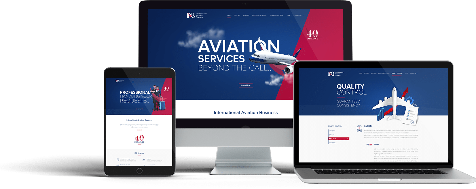IAB website desktop