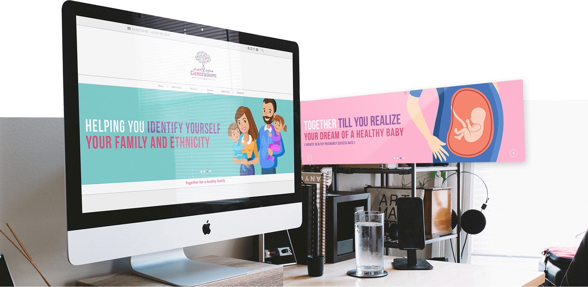 Website hero design