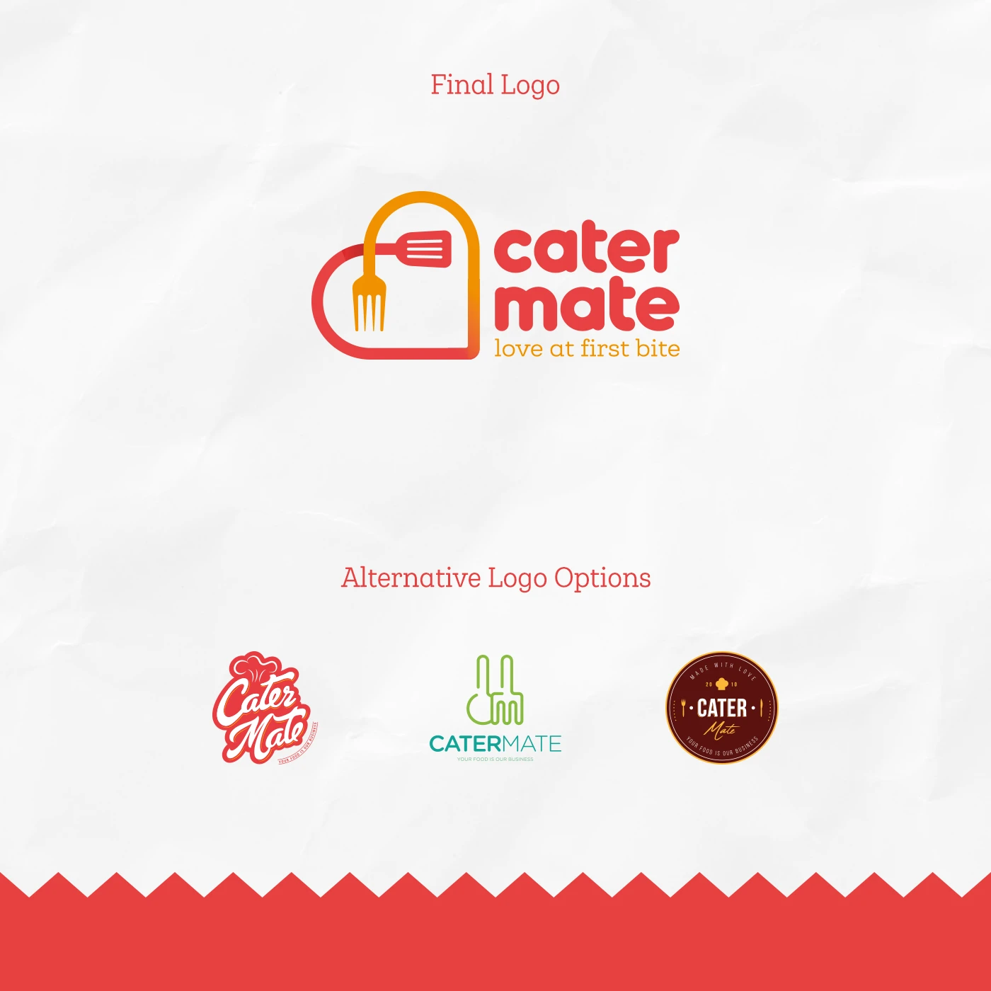 Final Cater Mate logo and alternatives