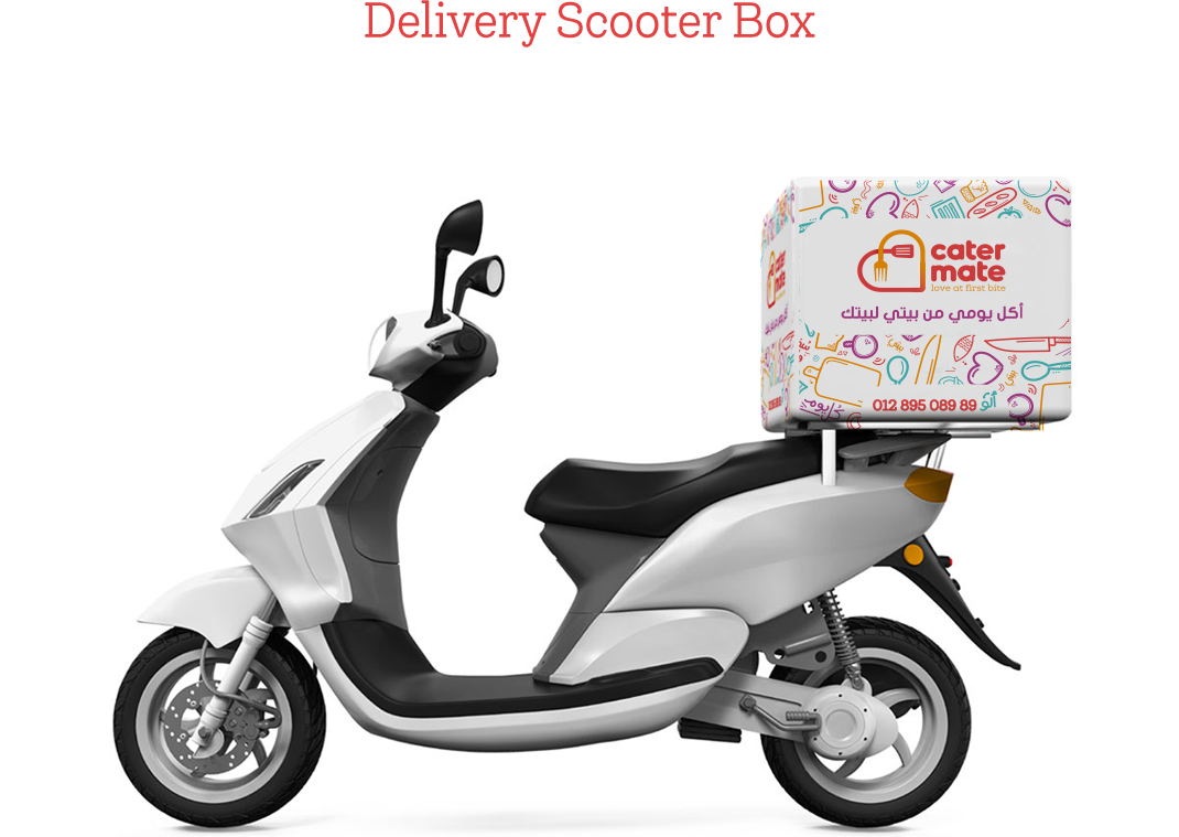 Cater Mate delivery scooter box