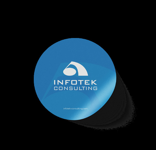 Infotek branded sticker